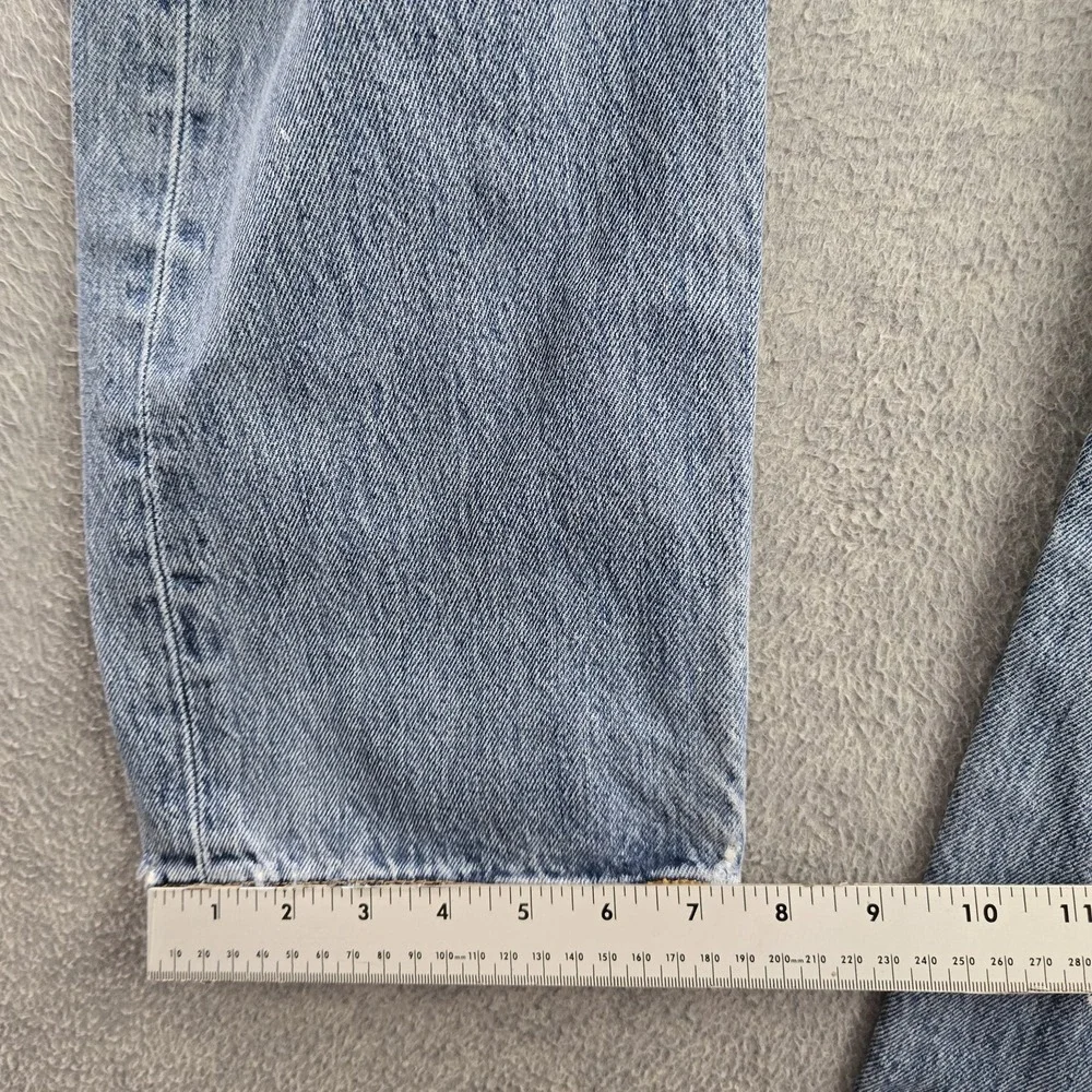 Levi's 501 Men Jeans 32X30 Light Blue Denim Straight Leg Y2K Button Fly READ